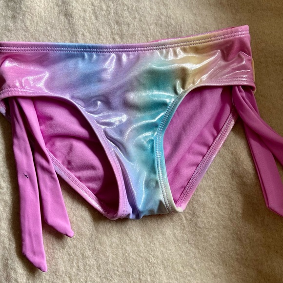 Justice Girls Tankini appears to be size 7/8 small stain see photo - Picture 2 of 6